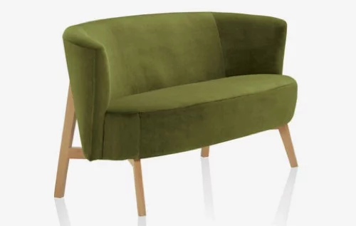 coole kleine sofa design ideen zwei personen grasgrün