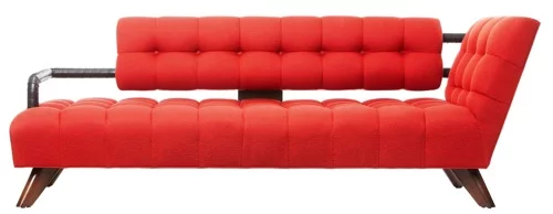 coole kleine sofa design ideen zwei personen rote farbe