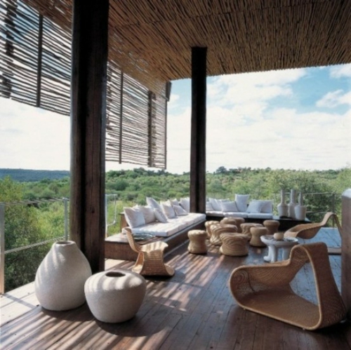 Coole, moderne Gartenmöbel Designs bambus sonnenschutz