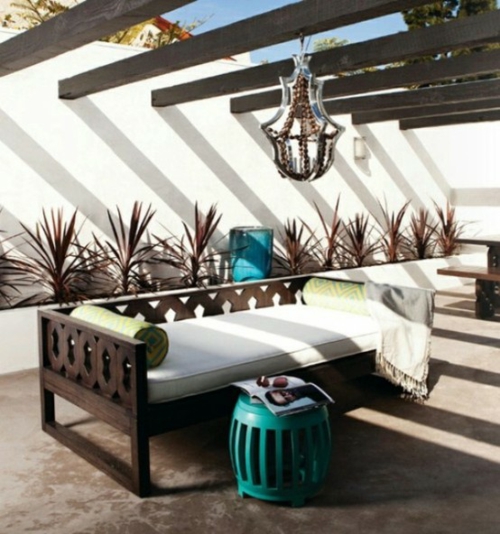 Coole, moderne Gartenmöbel Designs niedrig sofa holz