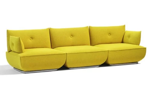 schicke extravagante sofa  designs gelb stefan borselius
