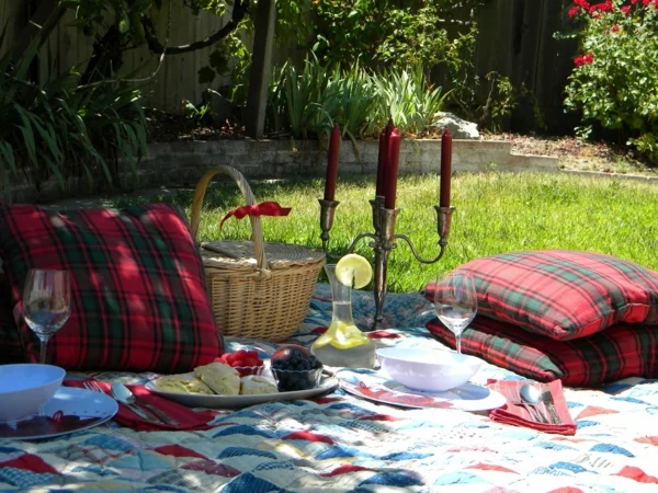 tolle picknick ideen familie interessant kerzen vorbereitung