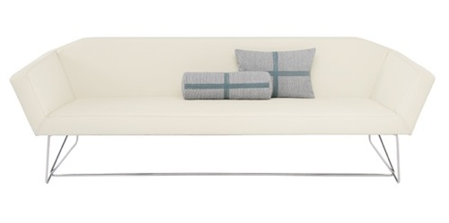 coole weiße sofa designs niedrig elegant bequem ergonomisch