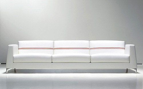 coole weiße sofa designs niedrig elegant glanzvoll calibra