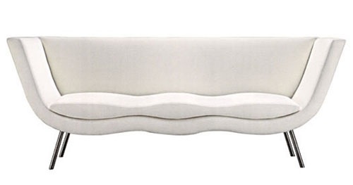 retro weiße sofa designs niedrig elegant von klimt