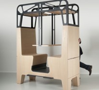 Holz Ess – Stand Design Il Treno von Tjep – von altem Zugabteil inspiriert