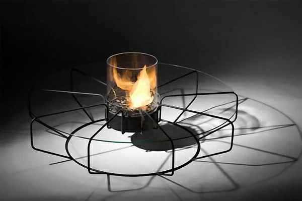 extrem kreative, coole Kaffee Tische fire coffe design