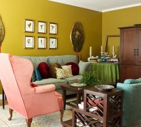 Farbiges Interior Design - Grün in der Hauptrolle - modern und frisch