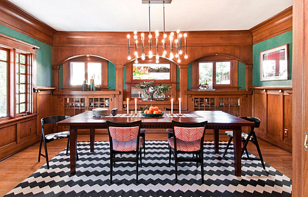 Farbiges Interior Design - Grün in der Hauptrolle - modern und frisch