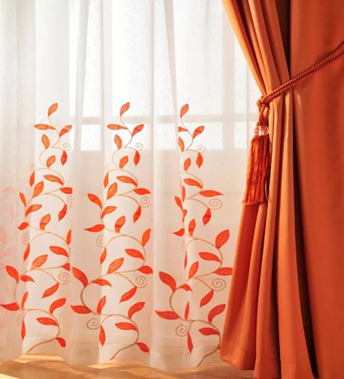 frisches interior design orange pjc home supplies gardinen