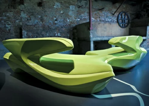attraktives schönes designer sofa zaha hadid idee glatt klare formen
