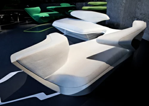 futuristisch designer sofa zaha hadid idee originell