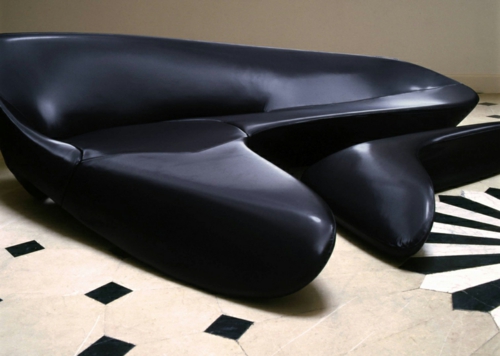 attraktives schönes designer sofa zaha hadid idee schwarz
