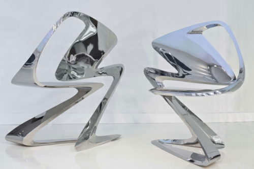 futuristisches stuhl design polliert zaha unrealistische formen