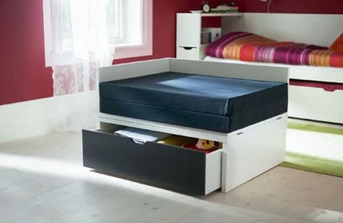 moderne Gäste Bett Designs schwarz schubladen IKEA
