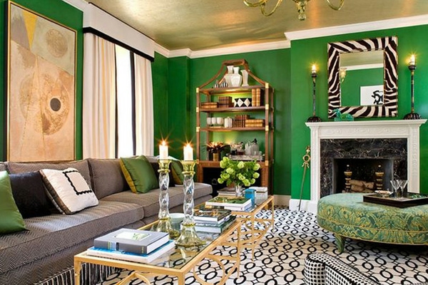 Interessante coole Farben beim Innendesign verwenden - Experten-ideen