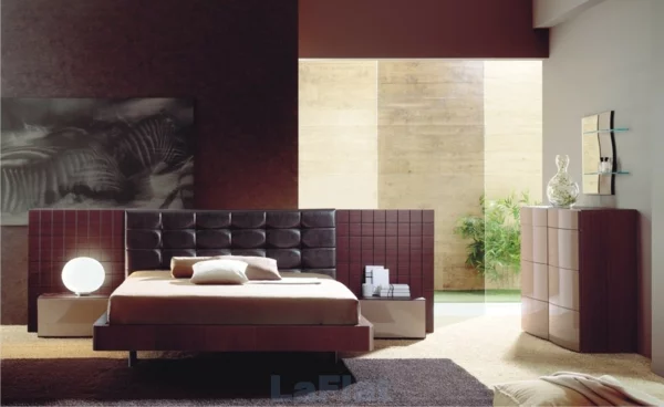interessante coole farben beim innendesign modern schlafzimmer