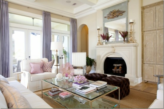 interior design home ideen femenin wohnzimmer dezent elegant