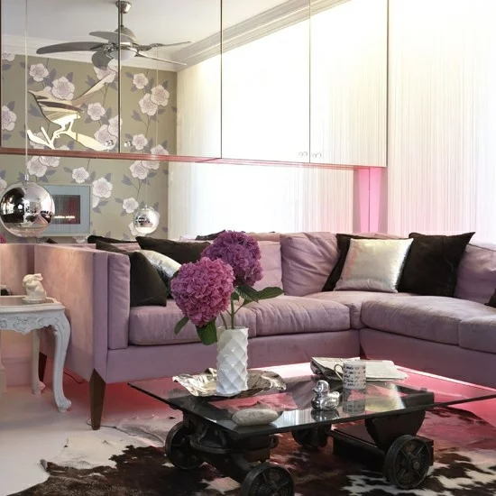 interior design home ideen femenin wohnzimmer frisch blumen