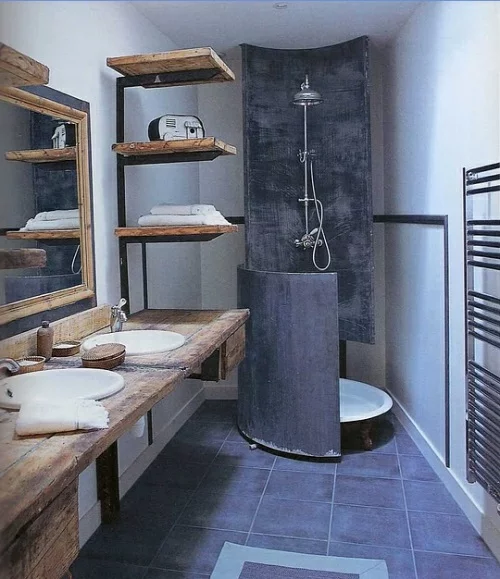 interior design ideen für männer badezimmer holz ausstattung