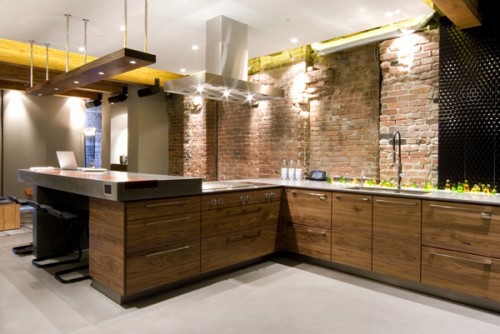 interior design ideen für männer küche holz arbeitsplatte