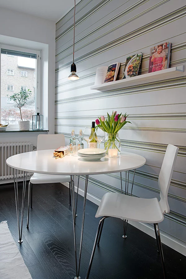 interior design wohnung apartment schweden klein essbereich