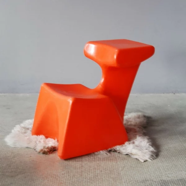 glanzvoller kinderstuhl orange ergonomisch design interessant