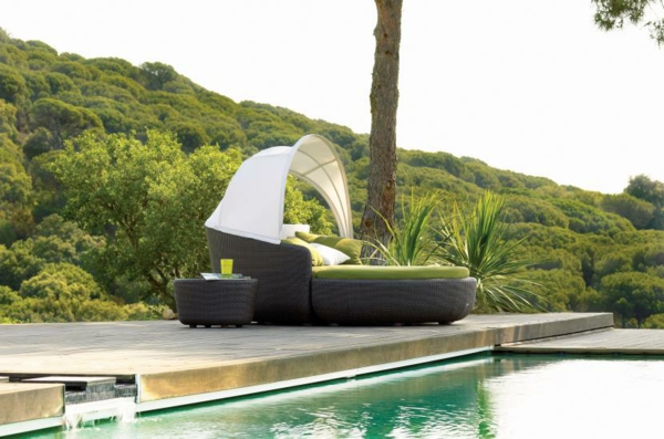 moderne outdoor möbel design natur pool erholung