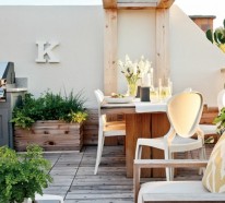 Garten Deko Ideen – modernes, rustikales Hinterhof Design