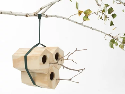 modulares vogel nest aus holz idee design