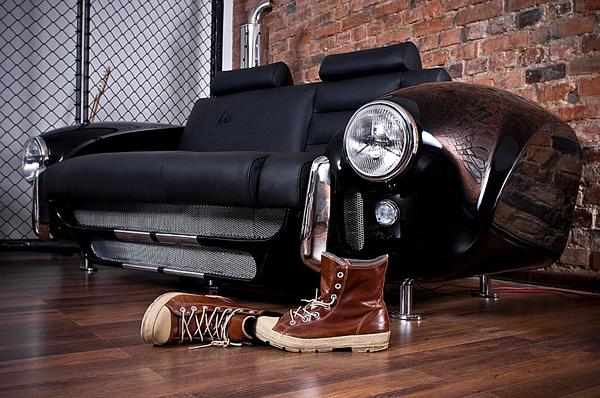 retro auto möbel designs sofa leder