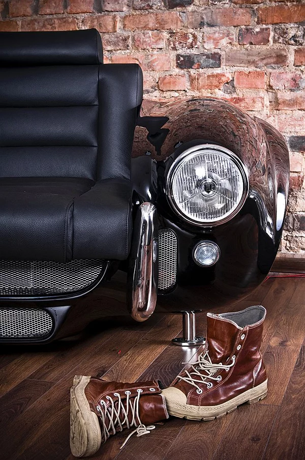 retro auto möbel designs sofa scheinwerfer