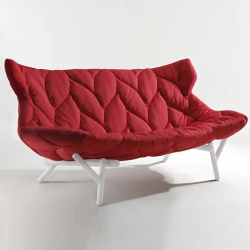 Rotes gepolstertes Sofa designer lösung bequem polsterung