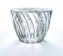 Strahlendes Glas Design von Tokujin Yoshioka – Bartische und Hocker aus Glas