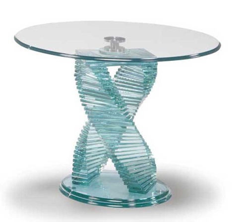 durchsichtige möbel designs aus glas tisch