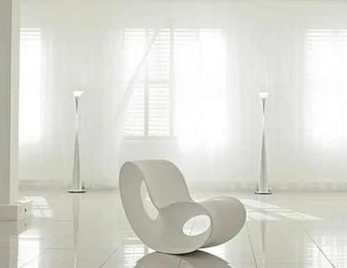 ganz weiße interior design ideen studio glanzvoll sessel modern