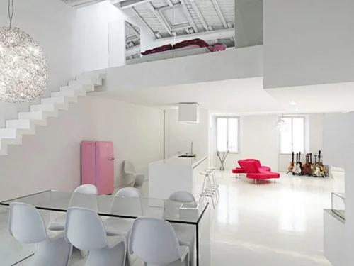 kreative interior design ideenstudio glanzvoll tisch treppe
