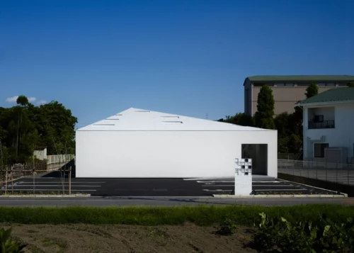 architektonisches element gebäude japan weiße fassade zahnklinik
