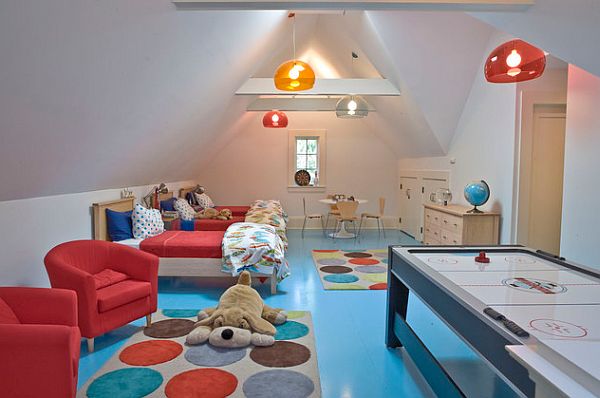 Innovative-Designer-Ideen-fürs-Kinderzimmer-sessel-rot-farben-verspielt