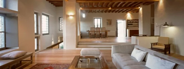 antikes designer haus stein baustruktur wohnzimmer tisch