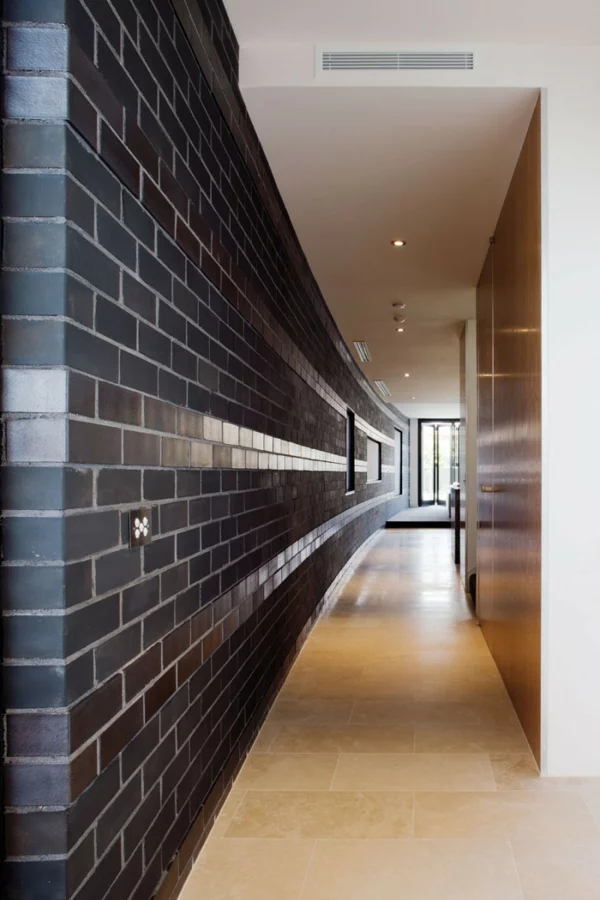 australisches doppelhaus design holz flur duchgang