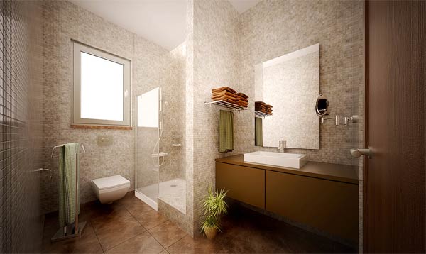 badezimmer interior design ideen glaswände elegante ideen