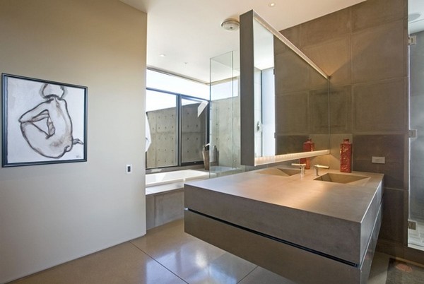 Elegante Badezimmer Interior Design Ideen glaswände fliesen minimalistisch