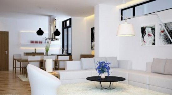 coole moderne interior designs weiß einrichtung wohnzmimer essbereich