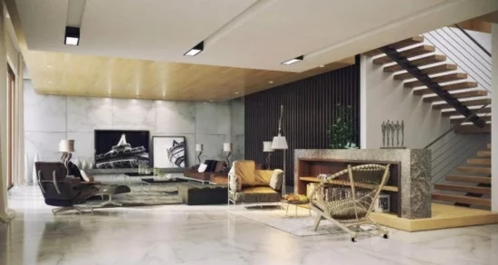 coole moderne interior designs wohnzimmer weich teppich sofa sessel
