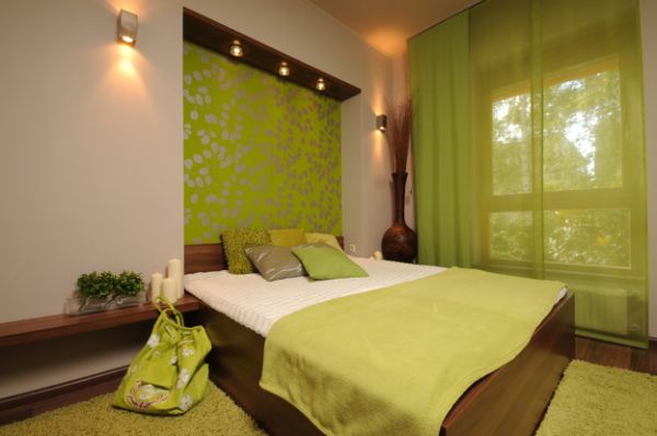 coole schlafzimmer farbpalette akzente grün design