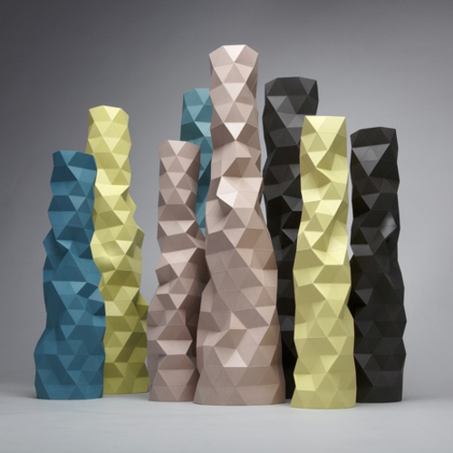 designer möbel kollektion geometrisch farben idee eckig
