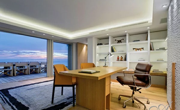 designer neu gestaltetes apartment atlantisch ozean büro