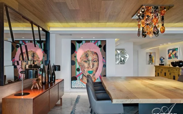 designer neu gestaltetes apartment atlantisch ozean kunst
