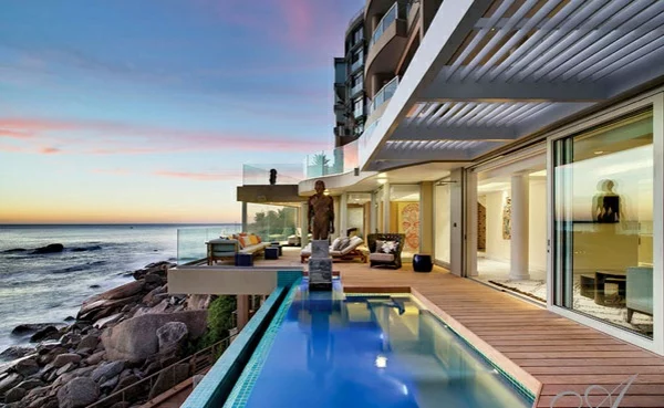 designer neu gestaltetes apartment atlantisch ozean pool